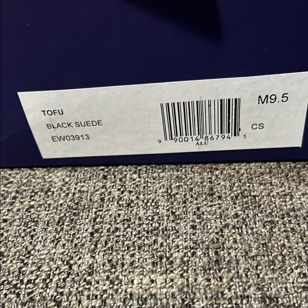 New with Box Stuart Weitzman black suede  'Tofu' peep toe pumps - Picture 13 of 14